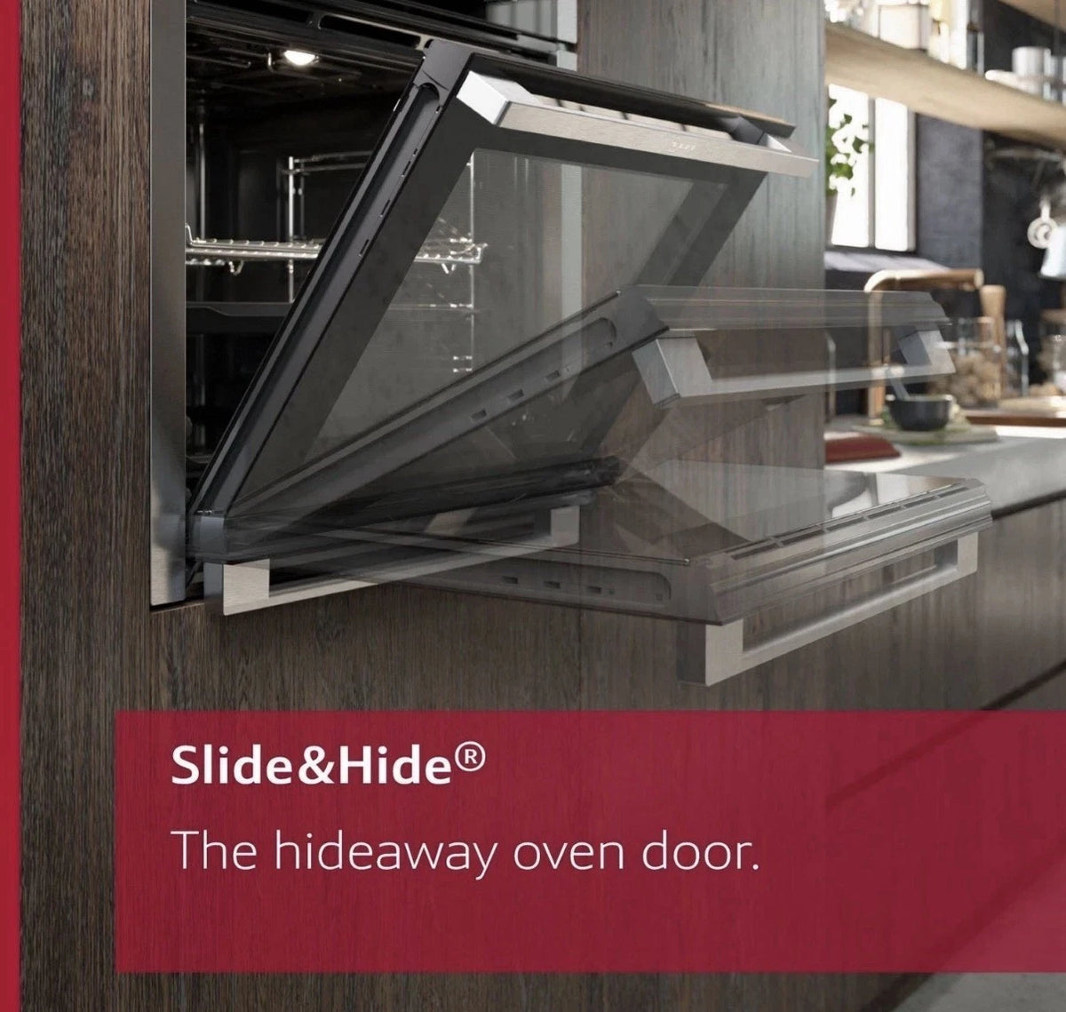Neff N50 B3ACE4AN3B (40) Built in Slide & Hide Electric Single Oven in Stainless Steel - (New Boxed) - HW182740