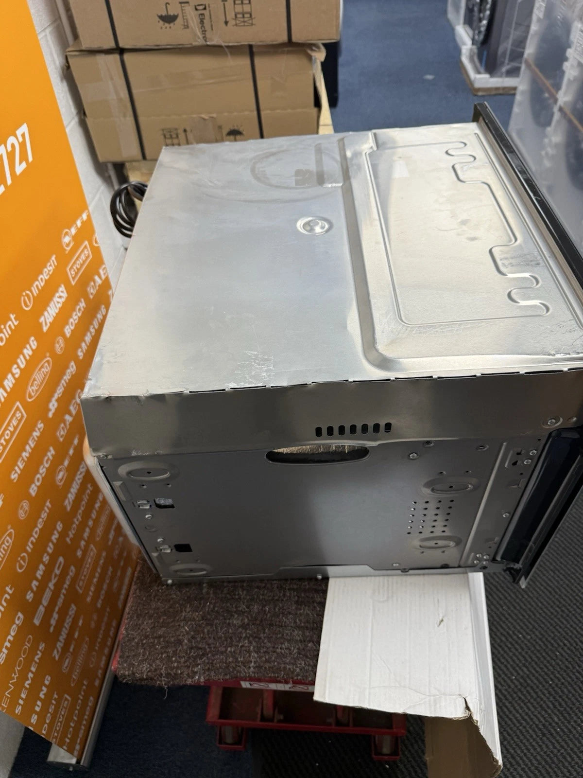 AEG KMK768080T 7000 Series CombiQuick Built In Microwave Oven with Enamel Cleaning in Matt Black - (Blemished) - HW181748