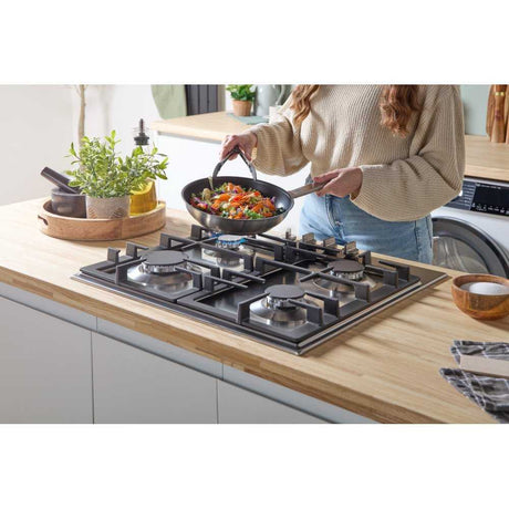 Bosch Series 6 PCP6A5I90 (30) 4 Burner Gas Hob in Stainless Steel - (New Packed) - HW182830