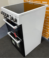New World 444412057 (75) FDO 50E 50cm Electric Ceramic Cooker in White - (Ex Display) - HW182375