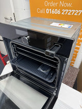 AEG 7000 BSK978330B SteamCrisp Built-in Single Oven with Pyrolytic Self Cleaning in Black - A++ Rated - (Ex Display) - HW181838