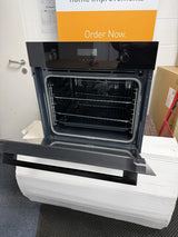 AEG Series 6000 BPK556260B SteamBake Built-in Electric Single Oven waninith Pyrolytic Self Cleg in Stainless Steel - A+ Rated - (Ex Display) - HW182052