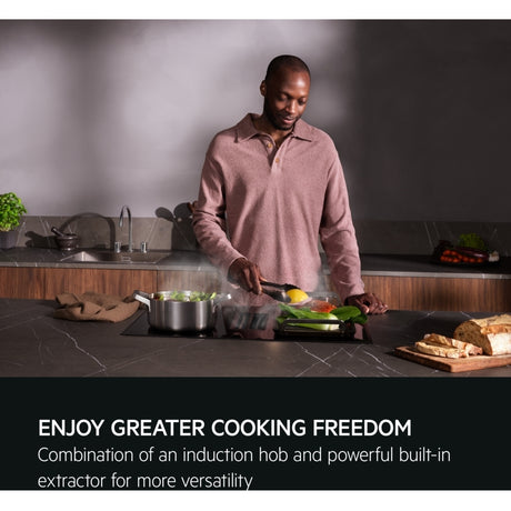 AEG SaphirMatt® TCH74B01FZ (61) 71cm 4 Zone Induction Hob with Venting Extraction in Matt Black - A+ Rated - (Tatty Box) - HW182361 - MANAGERS SPECIAL PRICE £1039.20