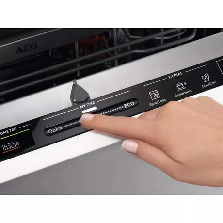 AEG FSB42607Z (04) Air Dry 3000 Fully Integrated Built In Dishwasher - Black Control Panel with Sliding Door Fixing Kit - (Ex Display) - HW182280