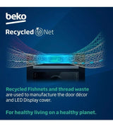 Beko Recycled Net® BBIS25300XC (61) Built-in Electric Single SimplySteam™ Oven with AeroPerfect™ - A Rated from HomeWise Appliances stock photo of a display graphic for RecycledNet®