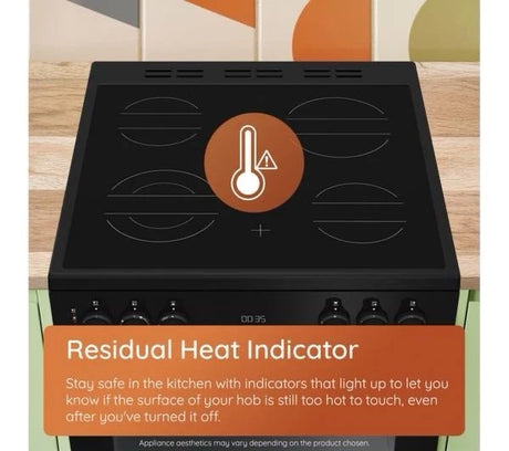 Hotpoint HDE6VDCX (02) 60cm Freestanding Electric Double Oven Ceramic Top Cooker with Multiflow in Stainless Steel - A/A Rated - (Ex Display) - HW182302