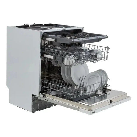 Zanussi ZDLN2621 (40) 14 Place Full Size Fully Integrated Dishwasher with Top Cutlery Tray in White - E Rated - (Ex Display) - HW182240