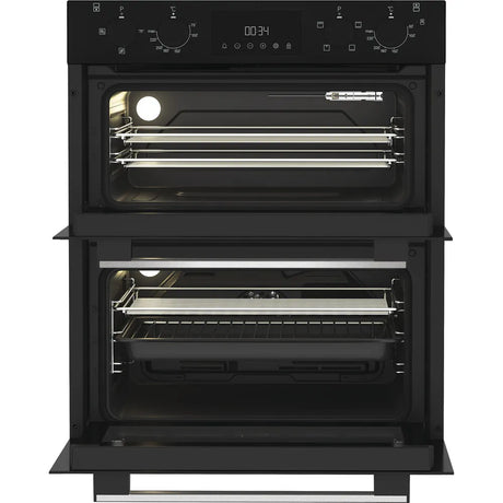 Hotpoint DUH 10D B 72cm Built Under Double Oven with Enamel Liners in Black - A/A Rated - HW181731