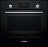 Bosch Series 2 HHF113BA0B (84) Built-In Electric Single Oven in Black with 13 Amp Plug - A Rated - (Ex Display) - HW182284
