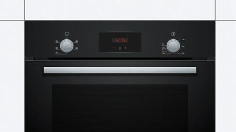 Bosch Series 2 HHF113BA0B (84) Built-In Electric Single Oven in Black with 13 Amp Plug - A Rated - (Ex Display) - HW182284