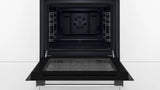 Bosch Series 2 HHF113BA0B (84) Built-In Electric Single Oven in Black with 13 Amp Plug - A Rated - (Ex Display) - HW182284