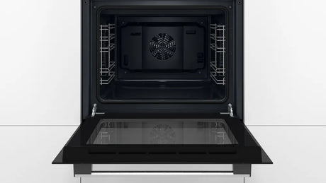 Bosch Series 2 HHF113BA0B (84) Built-In Electric Single Oven in Black with 13 Amp Plug - A Rated - (Ex Display) - HW182284