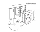 AEG 6000 Series DUB331110M (21) Built Under Electric Double Oven in Stainless Steel - (Ex Display ) - HW182421
