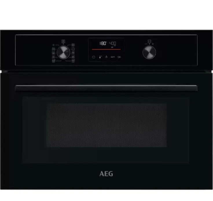01 AEG KMX365060B (33) Built-In Combination Microwave Oven in Black - (Ex Display) - HW181833