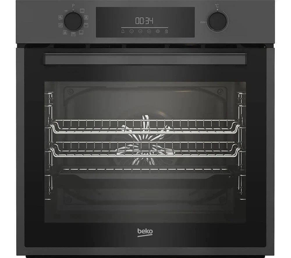 Beko BBIE12401AMP Built In Electric Single Oven with Pyrolytic Self Cleaning in Anthracite HW182733