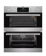 AEG 6000 Series DUB331110M (87) Built Under Electric Double Oven in Stainless Steel - A Rated - HW182499