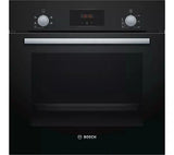 Bosch Series 2 HHF113BA0B (84) Built-In Electric Single Oven in Black with 13 Amp Plug - A Rated - (Ex Display) - HW182284