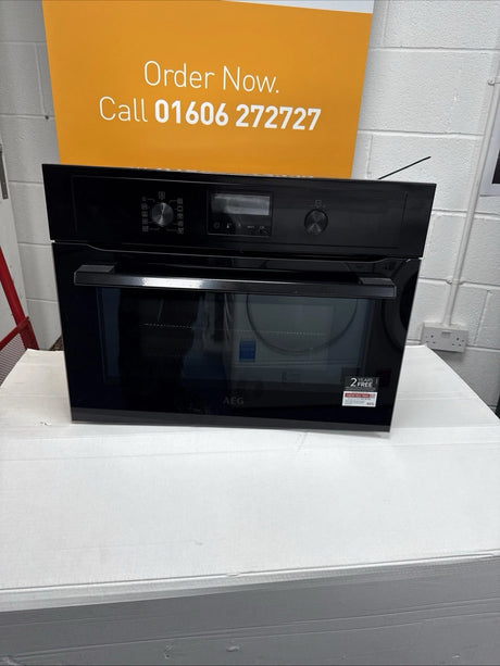 AEG KMX365060B (33) Built-In Combination Microwave Oven in Black - (Ex Display) - HW181833