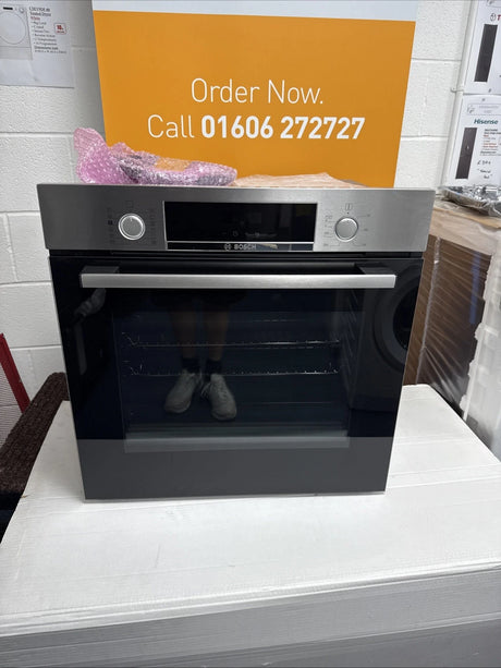 Bosch Series 4 HQA574BS3B (14) Electric Single Oven with Pyrolytic Self Cleaning in Stainless Steel - (Graded) - HW181914