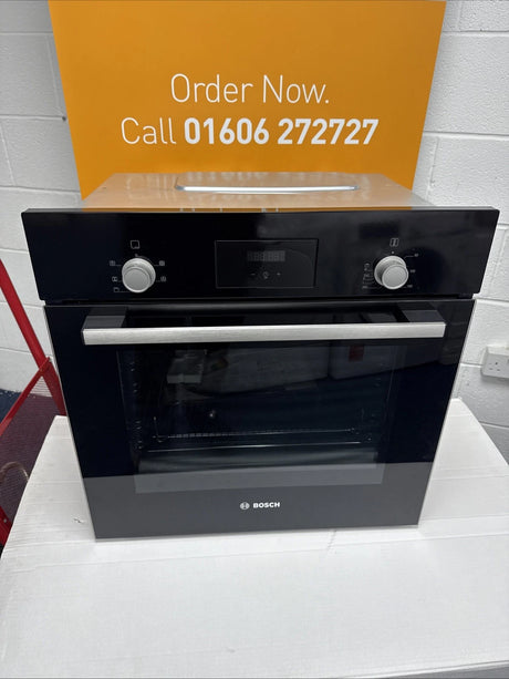 Bosch Series 2 HHF113BA0B (84) Built-In Electric Single Oven in Black with 13 Amp Plug - A Rated - (Ex Display) - HW182284