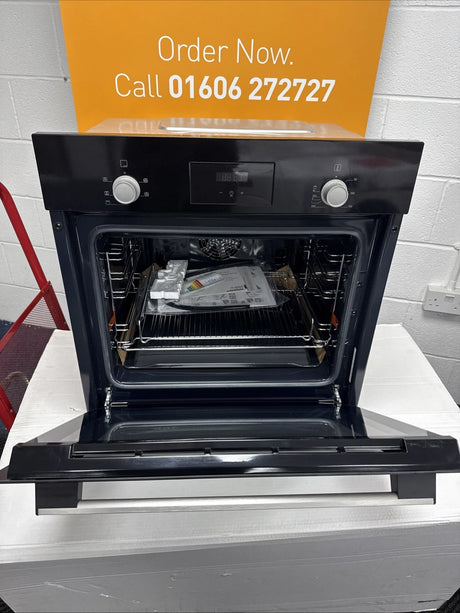 Bosch Series 2 HHF113BA0B (84) Built-In Electric Single Oven in Black with 13 Amp Plug - A Rated - (Ex Display) - HW182284